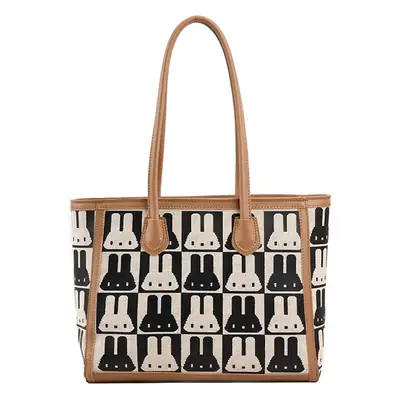 Women's Large Capacity Rabbit Print Tote Bag
