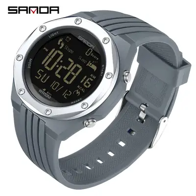 Sanda Digital Calorie Watch for Men Women Gray