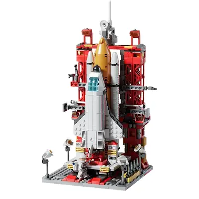 Leele Brothers 8858 Lego Space Rocket Toy for Kids