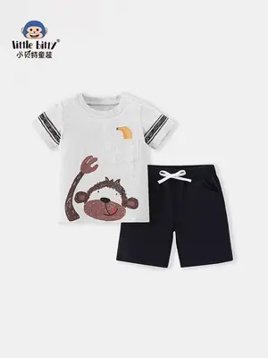 Summer Kids T-Shirt Set Cool Cartoon Two-Piece Suit