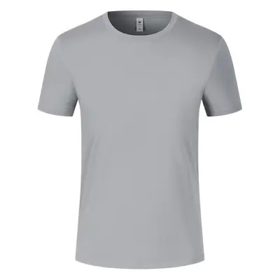 New Short Sleeve T-Shirt Custom Logo Solid Color