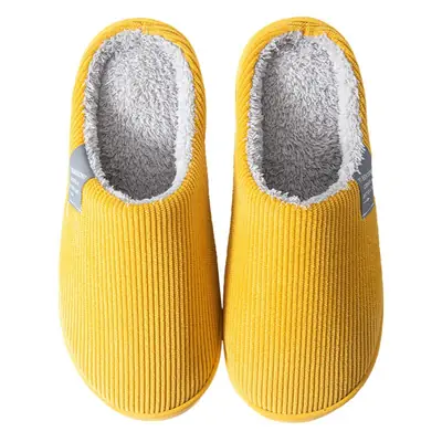 Cotton Slippers for Women in Autumn and Winter, Couple's Home Slippers, Indoor Confinement Shoes, Warm Cotton Shoes, Non-Slip Plush Cotton Slippers, Simple