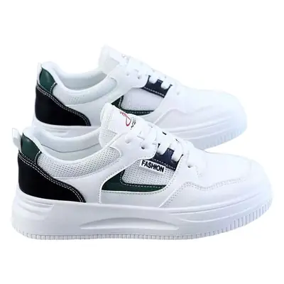 Women's White Leather Casual Sneakers 2023