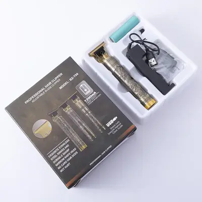 Electric Clipper for Men with Retro Oil Head & Rechargeable Carabiner