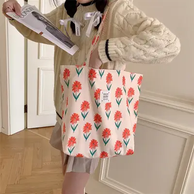 Retro Floral Crossbody Bag for Women