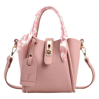 Pink Leather Shoulder Bag for Women 2024