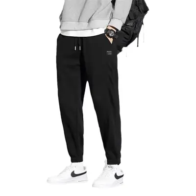 Men's Winter Warm Striped Sweatpants Slim Fit