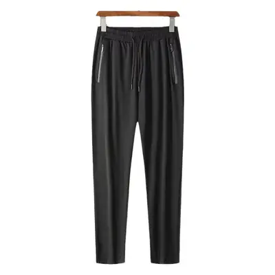 Men Grey Stretch Slim Fit Sports Pants