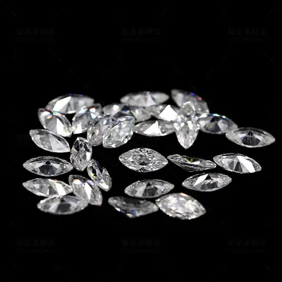 Moissanite Marquise Gemstone Jewelry Set Cubic Zirconia 18K