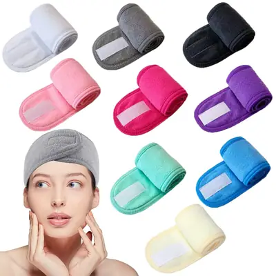 Thickened Velcro Headband Set for Sports Yoga Makeup Accessory