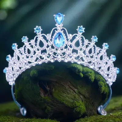 Crystal Bridal Crown Headdress for Women