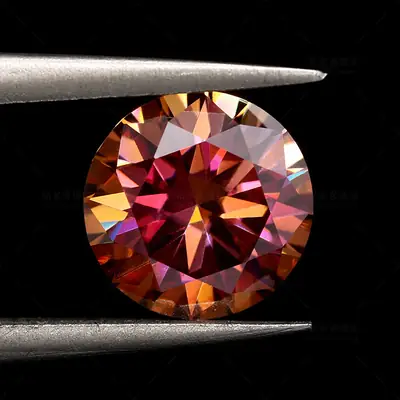 Moissanite Engagement Ring with 18K Gold Plating