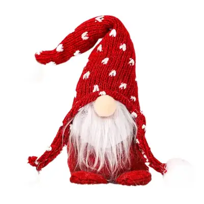 Nordic Cross-Country Beard Faceless Doll Christmas Ornament