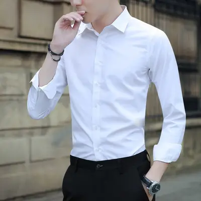 Men's Pink Slim Fit Button Down Shirt