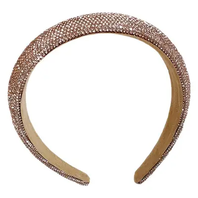 Full Diamond Hair Hoop for Women Gold Plated