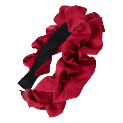 Women's Blue Pleated Cranial Headband Retro French Style