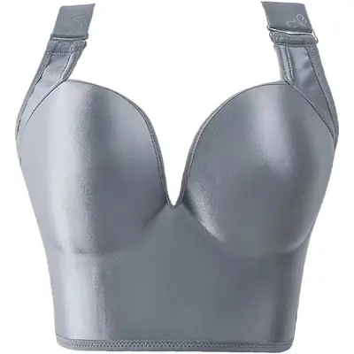 Glossless large size underwear women's fat mm300 kg rimless bra thin body shaping bra E