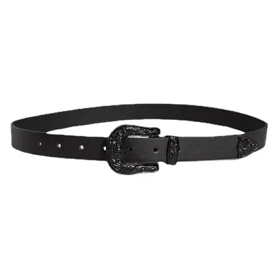 Black Painted PU Belt for Women