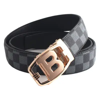 Hongsheng B-Shape Leather Belt for Men