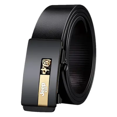 Men's Leather Belt Automatic Buckle Rubber Coated Wholesale