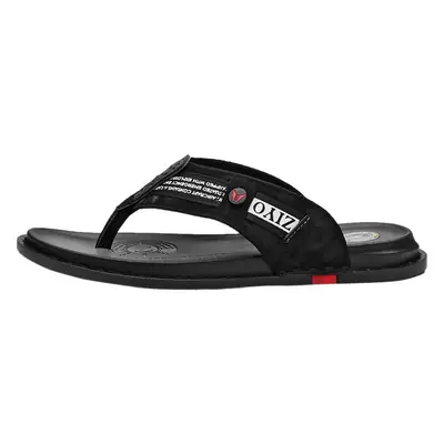 2023 Summer new cross-border solid color flat fashion trendy beach shoes men's outdoor open toe flip flops