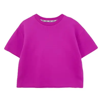 Black T-Shirt for Girls Summer Wear Solid Color