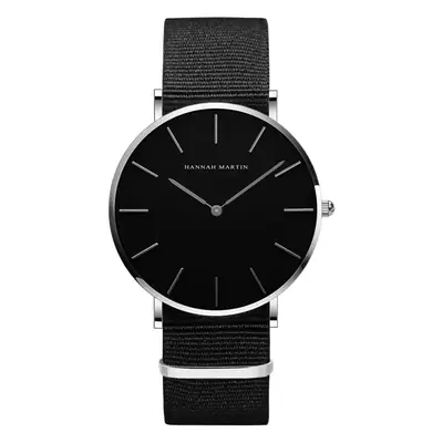 Men's Black Analog Watch with Quartz Movement