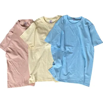 Retro Combed Cotton Crewneck T-Shirt Maroon 230G