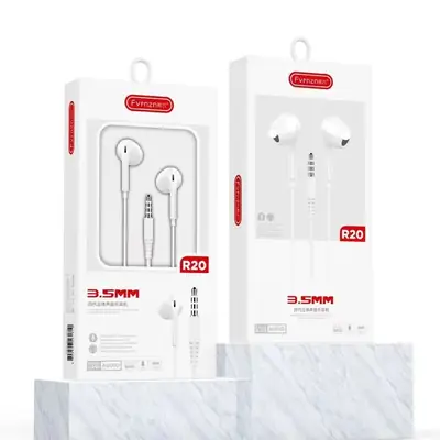 Wireless Earphone Set R20 with 3.5mm Cable Subwoofer