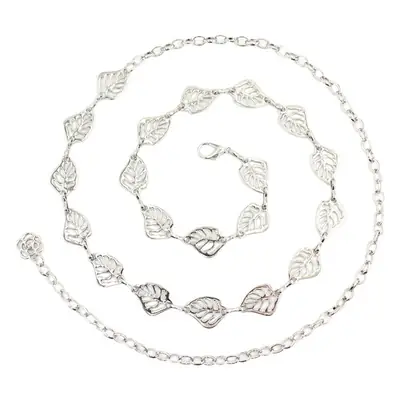 Silver Leaf Hook Chain Women's All-Match Fashion