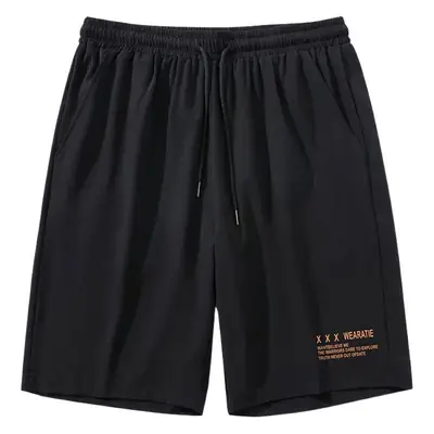 White Ice Silk Thin Shorts for Boys Summer Casual Loose Sports Quick-drying