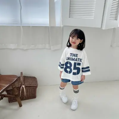 Baby T-Shirt Blue Animate85 Long Sleeve Summer 2026