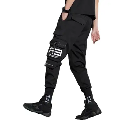 Men Korean Style Functional Harem Pants Olive Green