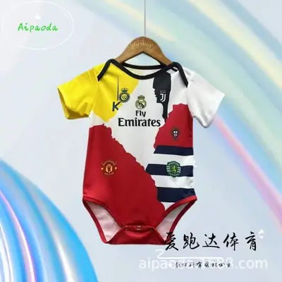 Barcelona Royal Yamaha Football Crawling Suit Baby Jumpsuit