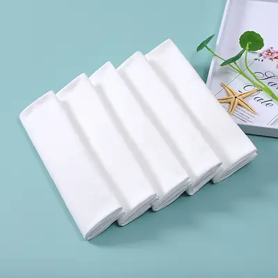 White Cotton Baby Diaper Cloths 10-Pack Washable