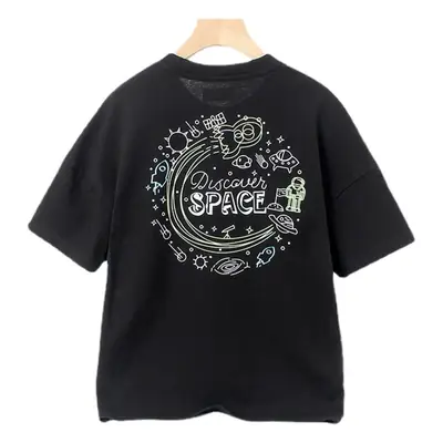 Kids Korean Short Sleeve T Shirt Medium Large Breathable
