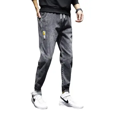 Men's Grey Addison Wool Pants Loose Spring Autumn Wear