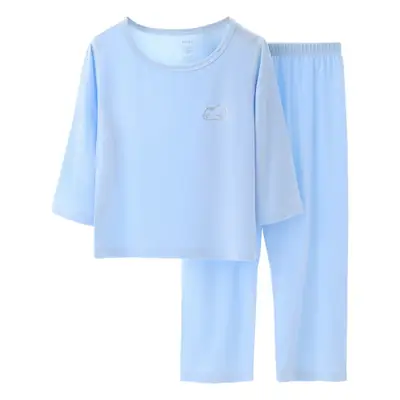 Children's Pink Modal Pajamas Set for Boys Girls