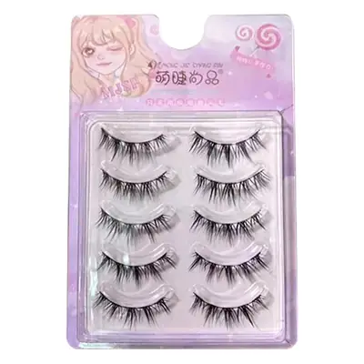 Black Thin Line False Eyelashes for Women