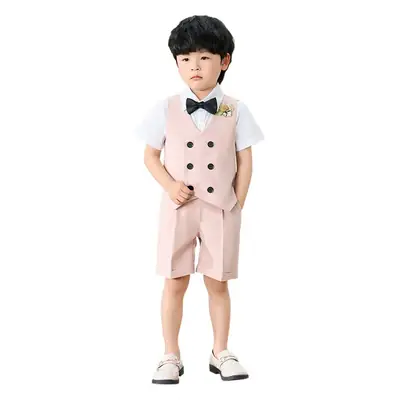Children's Light Blue Vest Suit for Boys Spring Summer