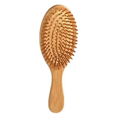 Bamboo Hair Brush for Women with Rubber Handle