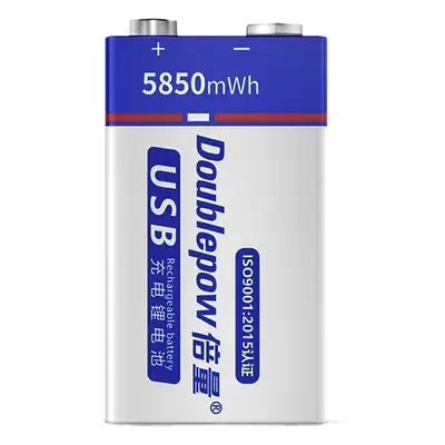 Multiple 9V3780Mwh Rechargeable Battery Instrument Multimeter Microphone Battery Type-C Port Lithium Battery