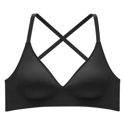 Expanded Seamless Intimates for Women with Small Breasts, Push-Up, Large U-Shaped Cross-Over Back-Beautiful Summer Thin Invisible Backless Bra