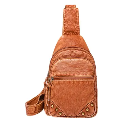 Blue Quilted Women's Chest Bag 2023 New Korean Style