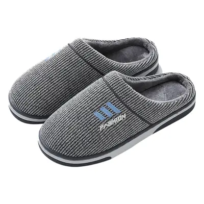 2023 Winter new men's cotton slippers indoor home non-slip warm fleece-lined thickened wholesale one-piece delivery