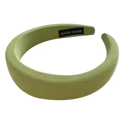 Green Crystal Hairband for Women's Sponge High Cranial Top
