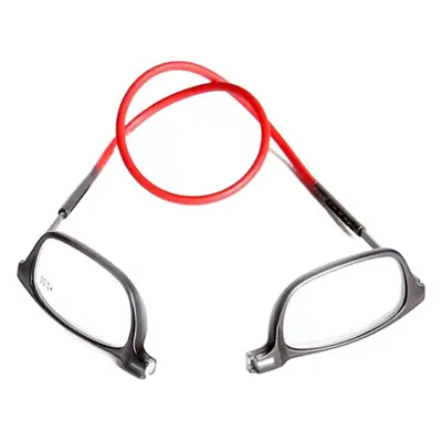 TR90 new folding neck reading glasses HD resin fashion magic magnet reading glasses men and women