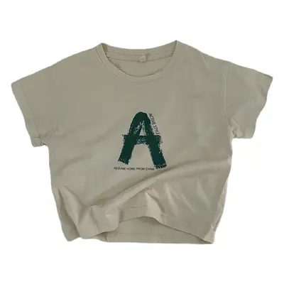 New Summer Kids T-shirt Short Sleeve Korean Style Base Shirt