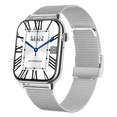 Smart Watch Orange Mesh Band with Heart Rate & Blood Pressure Monitor