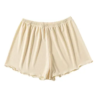 White Lace Shorts Women Summer Non-Curling Loose Fit